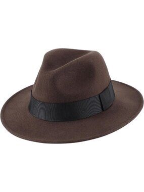 Stylish Wide Brim Wool Fedora Hat for Men & Women - Perfect Panama Style